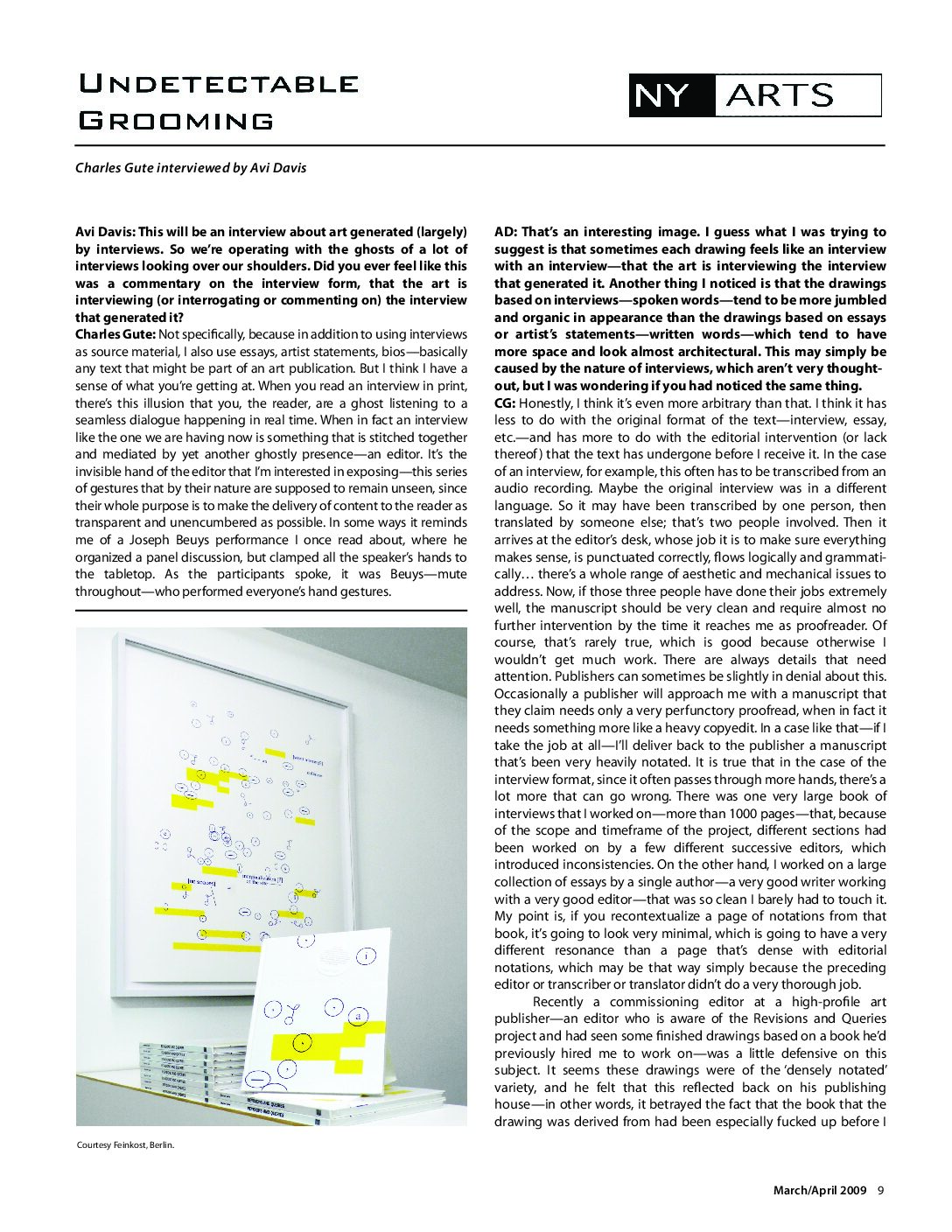 NY Arts interview