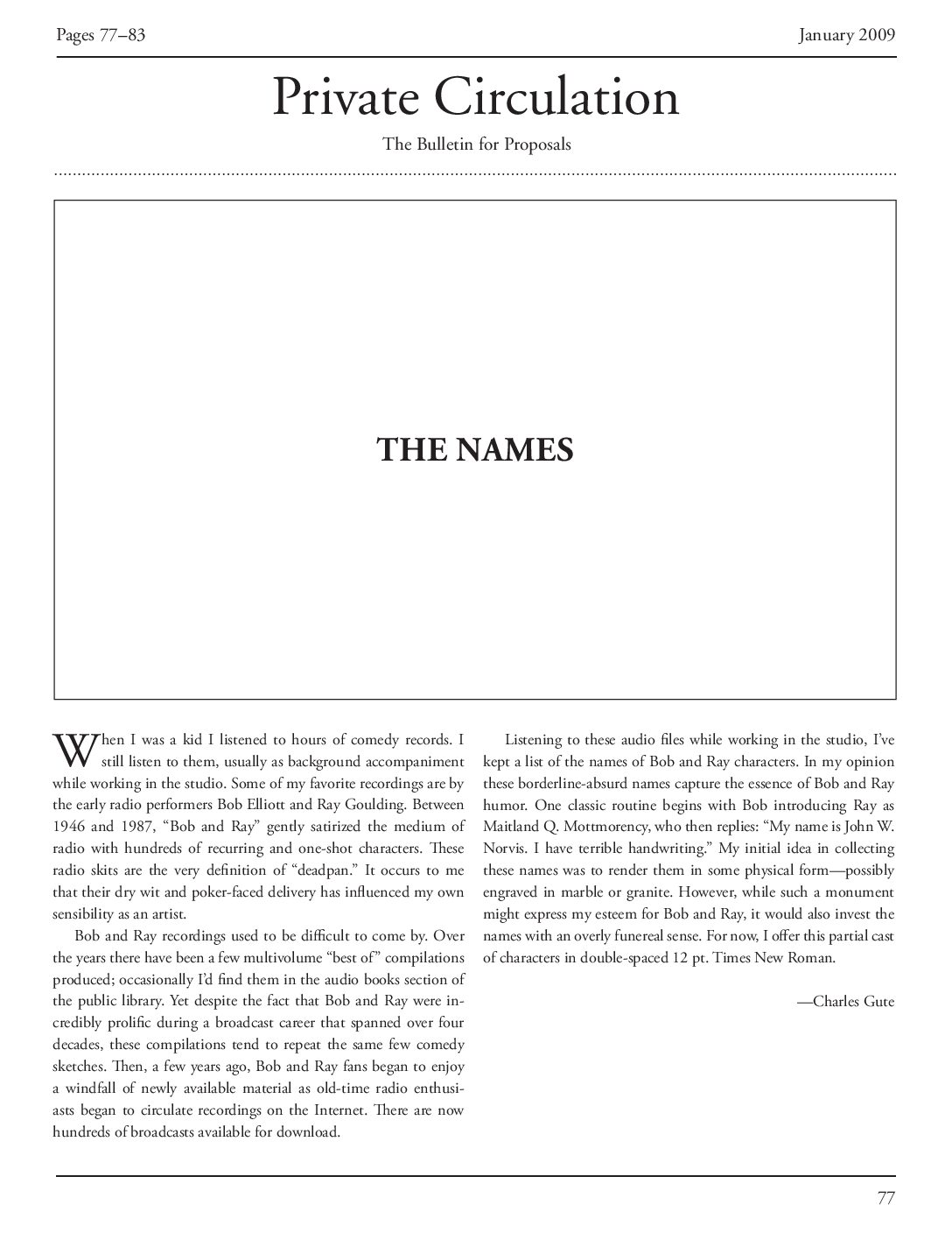 The Names