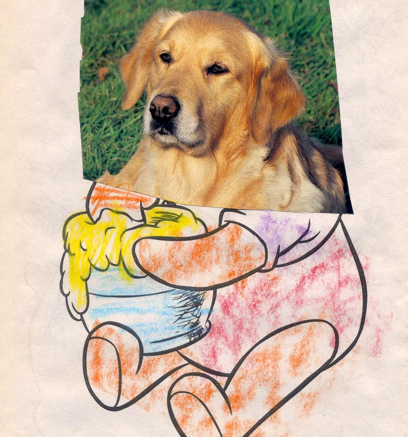 Pooh Dog with Honey Pot