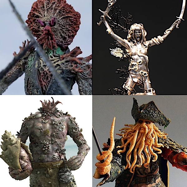 Here’s a fun game that I like to call “Which Are Damien Hirst Sculptures and Which Are Pirates of the Caribbean Action Figures?”