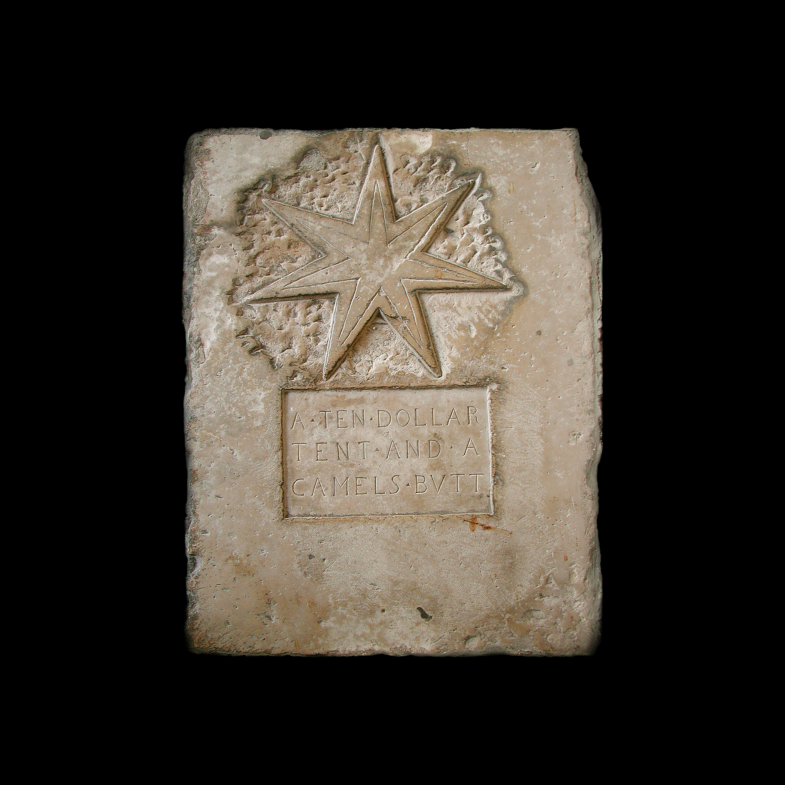 untitled (George W. Bush quote, September 13, 2001; funerary slab at Franciscan cloister, Dbrovnik, Croatia)