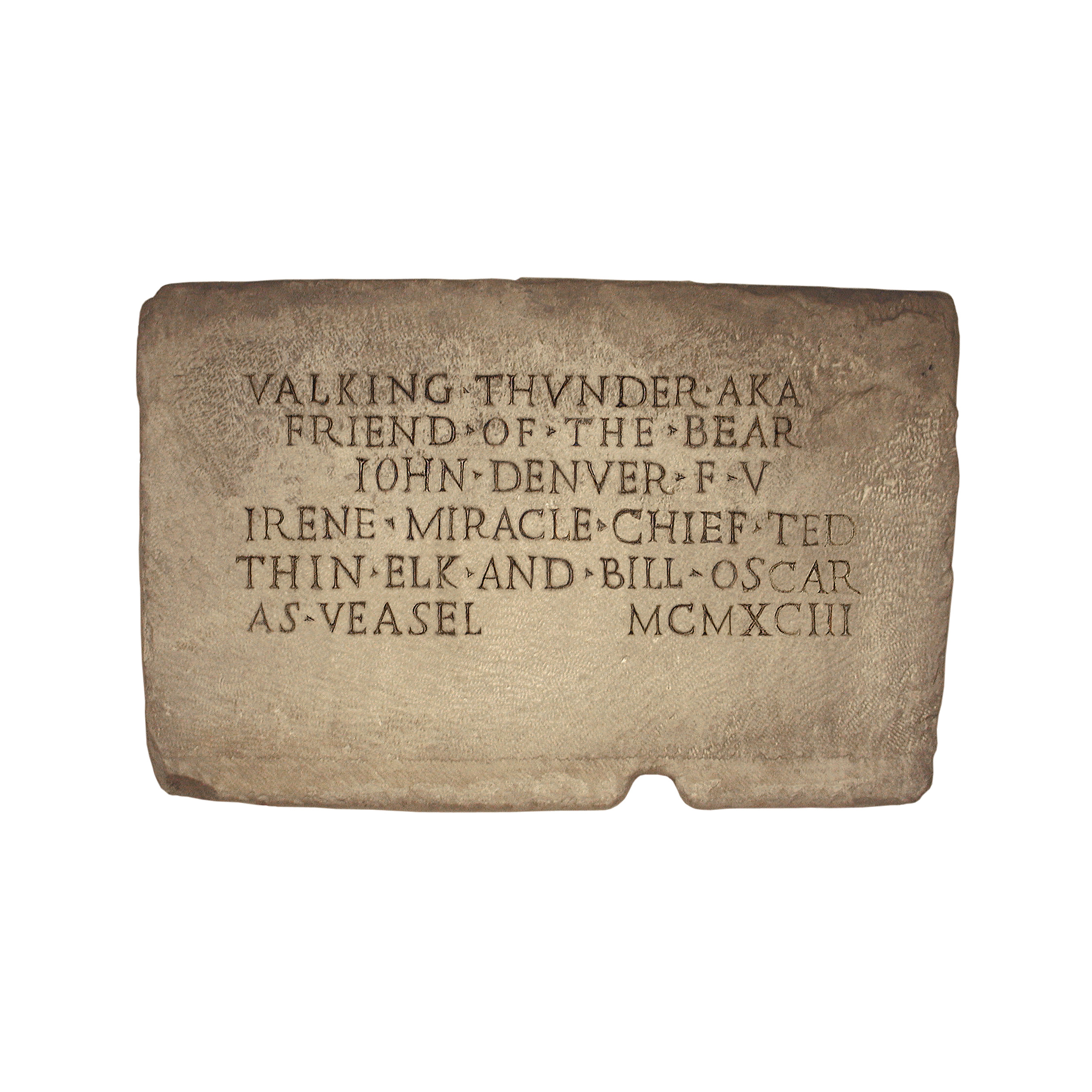 untitled (Friend of the Bear; funerary slab for anti-pope Ursinus, Sacre Grotte Vaticane, Basilica di San Pietro, Rome)