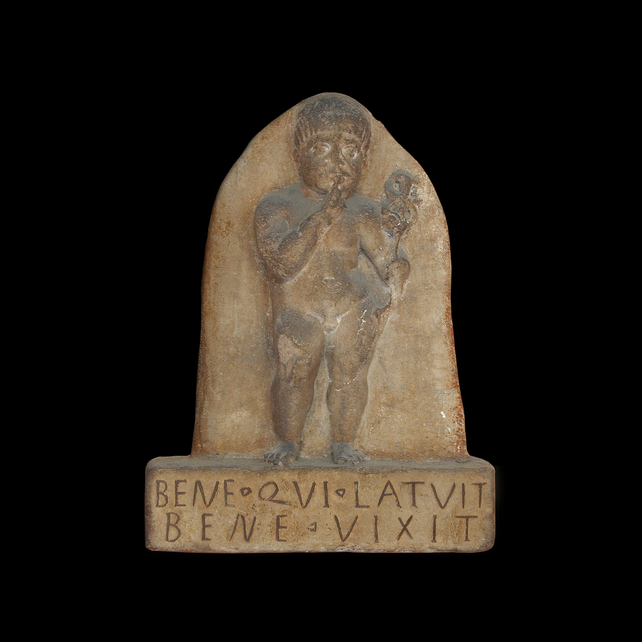 untitled (HE WHO HAS LIVED IN OBSCURITY HAS LIVED WELL; funerary relief at Museo Archeologico Nazionale, Bologna)